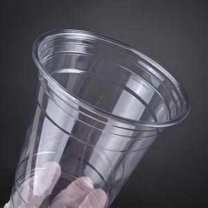 カスタマイズ可能な使い捨てエコフレンドリー透明PETプラスチックカップ 16オンス（473ml）アイスコーヒー、タピオカミルクティー、紅茶用（蓋付き） - Product Image 4
