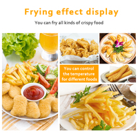 Ligne de friture industrielle automatique à grande capacité pour frites de pommes de terre et petits pois