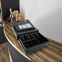 Caja Registradora POS Todo en Uno ECR-137 con Pantalla de 2.8 Pulgadas, Mini Cajero de Escritorio con Impresora de Recibos de 58 mm y Puertos RS232 y USB