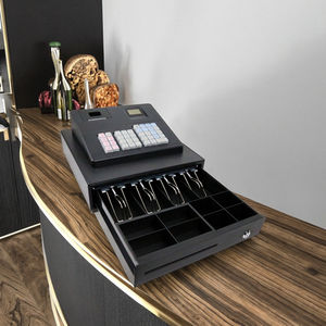 Caja Registradora POS Todo en Uno ECR-137 con Pantalla de 2.8 Pulgadas, <span class=keywords><strong>Mini</strong></span> <span class=keywords><strong>Cajero</strong></span> de Escritorio con Impresora de Recibos de 58 mm y Puertos RS232 y USB - Product Image 1