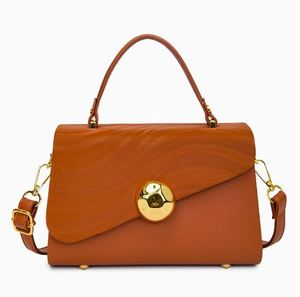 Bolso de Mano de Mujer de Cuero PU de Alta Calidad, Cierre Magnético, Patrón Geométrico, Forro de Poliéster, Correa de Hombro, Antirrobo - Product Image 3