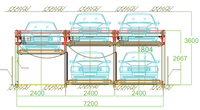 Tour de stationnement automatique à levage et glissement intelligent de bonne qualité, élévateur de voiture vertical pour parking