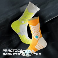 Chaussettes de sport professionnelles pour jeunes athlètes de basketball, épaisses et rembourrées, pour l'extérieur