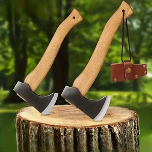 Hacha de Supervivencia con Hoja de Acero de Alto Contenido de Carbono, Cabeza para Partir Leña, Herramienta Multiusos para Campismo y Aventuras al Aire Libre, Grado Industrial 3 - Product Image 4