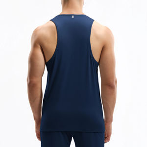 Camiseta Deportiva Personalizada para Maratón, Transpirable, de Secado Rápido, sin Mangas, Sublimada, Estilo Racerback, para Hombre - Product Image 5