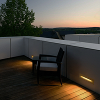 Lampes LED murales pour escaliers à commande par capteur IP65, en alliage d'aluminium haute efficacité, intérieur/extérieur, CRI 90 élevé pour villas et hôtels