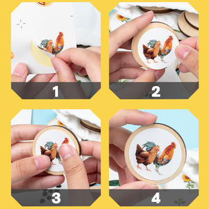 3D ไม้รูปสัตว์พืชการ์ดหน่วยความจำแบบมอนเตสซอรี่ของเล่นเสริมสร้างประวัติศาสตร์ของสัตว์สำหรับเด็กผู้ชายและเด็กผู้หญิง - Product Image 3