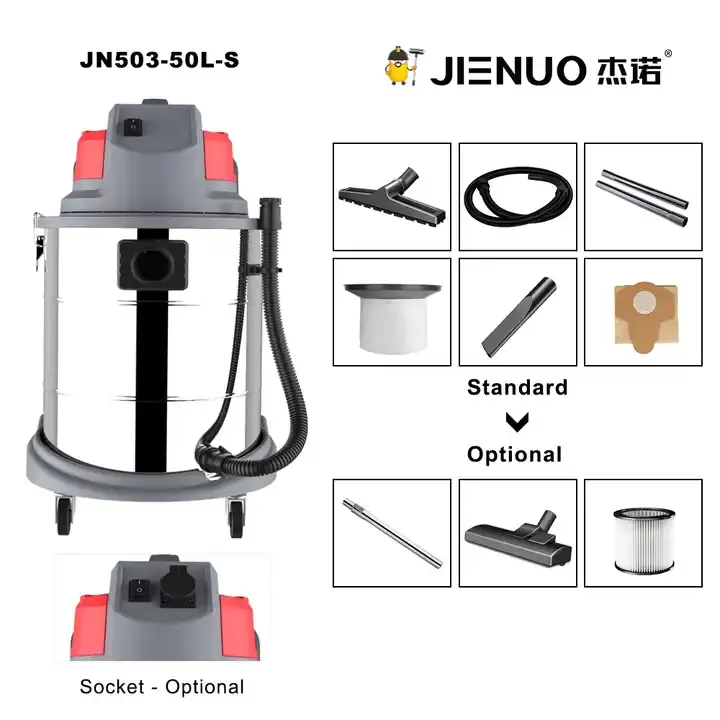 JIENUO 50リットル1400w商用マルチフィルターウェットドライ掃除機洗車用工業用UsageVacuumcleanerJN503-50L