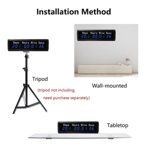 YIZHI Bearbeitbare <span class=keywords><strong>LED</strong></span>-Anzeige 1 Zoll 9-stellige 999 Tage Countdown-Uhr <span class=keywords><strong>Timer</strong></span> für Hochzeit Ruhestand Weihnachten Halloween Tage Zähler - Product Image 6