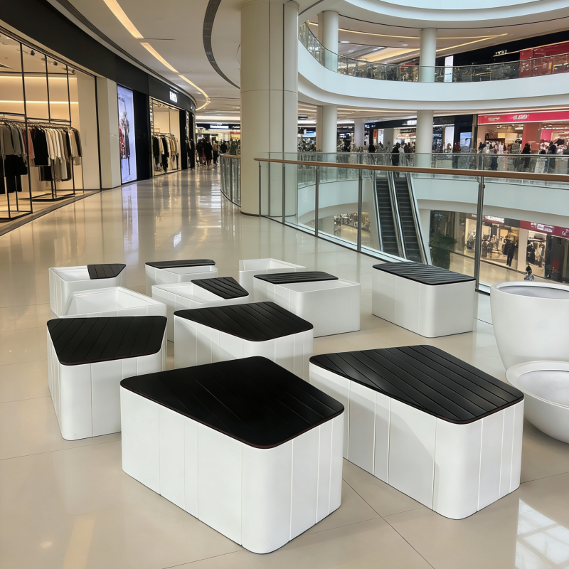 Cutomization furniture factory Fiberglass Bench Seating