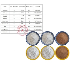 Xuang cao độ trắng nguyên liệu nung cao lanh 1250/6000 Lưới Rửa Bột Đất Sét sứ gốm sơn mực in thân thiện với môi trường - Product Image 4