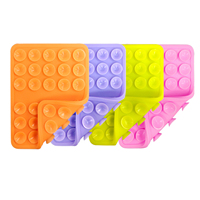 Support Téléphone Ventouse Double Face en Silicone Rose Personnalisé avec Anneau Adhésif et Adhérence Forte