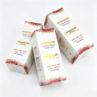 Boîtes d'emballage personnalisées OEM, boîtes rigides en papier blanc, boîtes haut de gamme avec impression d'encre rouge, laminage mat, crème pour les yeux de luxe, poudre libre