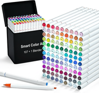 Marqueur acrylique liquide à séchage rapide, 12 couleurs, double pointe, encre vive pour peinture sur carton noir, art DIY, étudiant