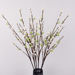 Branches d'Saule Argenté Artificielles en Plastique Blanc Haute Simulation pour Décoration de Mariage, Maison, Accessoires du Nouvel An et Arrangements Floraux - Product Image 3