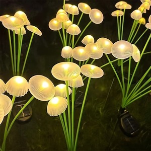 Lampe solaire extérieure IP65 pour jardin, motif pissenlit, papillon, luciole artificielle, avec effet feu d'artifice ondulé, pour patio et aménagement paysager - Product Image 3