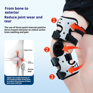 Soporte Ortopédico Ajustable y Transpirable para la Rodilla, de Poliéster Grueso, para Estabilizar la Rodilla, Corregir la Rodilla Valga y las Piernas en Arco, Protección - Product Image 2