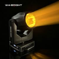 Projecteurs de scène à tête mobile à faisceau double prisme 295W haute performance DMX512 16 canaux Blanc + 13 couleurs pour mariages, clubs, DJ, événements disco