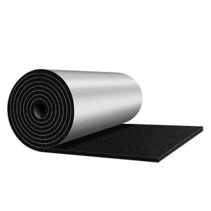 Panneau d'isolation acoustique en <span class=keywords><strong>mousse</strong></span> de caoutchouc auto-adhésif, design moderne, écologique, avec revêtement en aluminium, faible conductivité thermique - Product Image 1