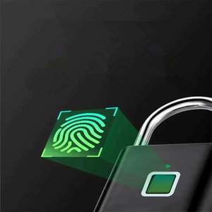 Cerradura con huella digital y carga USB sin llave, candado inteligente con batería integrada, cerradura de puerta resistente al agua, portátil, antirrobo, duradero - Product Image 2