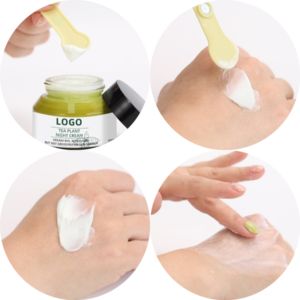 Kit de Soins de la Peau le Plus Vendu : Crème de Nuit Éclaircissante et Régulatrice de Sébum à la Plante du Thé avec Marque Privée - Product Image 1