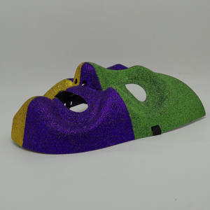 <span class=keywords><strong>Masque</strong></span> intégral HLC personnalisé pour le Mardi Gras, <span class=keywords><strong>masque</strong></span> pour les yeux à paillettes violettes, vertes et dorées, <span class=keywords><strong>masque</strong></span> intégral pour le défilé du Mardi Gras, masques de fête de carnaval - Product Image 2
