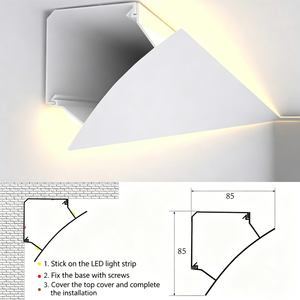 Nouveau design de luminaire mural linéaire à double paupière encastré sans <span class=keywords><strong>plafond</strong></span> pour la décoration intérieure - Product Image 1