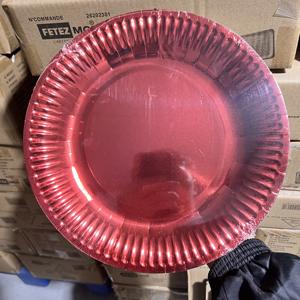 <span class=keywords><strong>Assiette</strong></span> <span class=keywords><strong>en</strong></span> papier biodégradable personnalisée avec impression de ruban d'or <span class=keywords><strong>rose</strong></span> jetable pour le dîner <span class=keywords><strong>assiette</strong></span> - Product Image 3