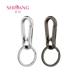 Professional Manufacturer Custom Gold Plated Swivel Snap Hook Buckle Key Ring Clip Hooks Keyring Carabiner <strong>Split</strong> <strong>Keychains</strong> - Product Image 1