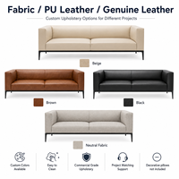 Chaise longue de designer italien en cuir PU, canapé moderne de luxe, écologique et confortable pour la maison, le bureau, l'hôtel, l'appartement