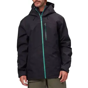 Jaquetas de concha dura masculinas, 3 camadas, para inverno, esqui, à prova d' água, respirável, casacos com capuz
