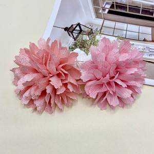 Accesorio de tela con flor de camelia de 20 cm, hecho a mano, para ramillete de boda, sombrero estilo coreano, adorno para zapatos. - Product Image 3