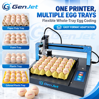 Machine de codage d'œufs de bureau GenJet, 30 œufs en 11 secondes avec écran tactile de 5 pouces pour la date d'expiration, le numéro de série et le logo