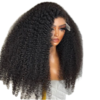 Perruques Afro Kinky Curly en Cheveux Humains 100% Vierge Brésiliens Pré-Pluckées Sans Colle avec Dentelle HD – Vente en Gros Usine – Fournisseur