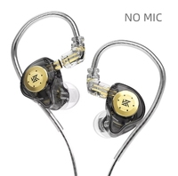 Écouteurs filaires rentables KZ EDX Pro Casque Puissant Bass Music Noise Cancelling Dynamic avec Mic Headphone Original DJ