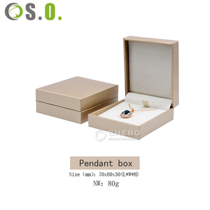 Gold High Quality Wholesale Imitation Pu <b>Leather</b> Cardboard Paper Wedding Gift Custom <b>Jewellery</b> Packaging Jewelry <b>Box</b> - Product Image 6
