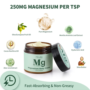 Crème pour le corps au magnésium de marque privée aide à apaiser les muscles favorise la relaxation Crème naturelle au magnésium pour un meilleur sommeil Lot de 3 - Product Image 2
