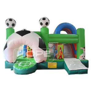 Thể thao theo Chủ Đề Bóng Đá Bóng Đá Inflatable lâu đài cho các bên có tính năng <span class=keywords><strong>bouncy</strong></span> nhảy thổi mục tiêu Phụ kiện bao gồm Cổ Phần - Product Image 1