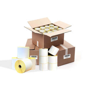 कस्टम शिल्प स्टिकर 4x6 इंच 100x150 मिमी 102x153 मिमी <span class=keywords><strong>rfid</strong></span> प्रत्यक्ष थर्मल वाटरप्रूफ पीपी सामग्री चिपकने वाला शिपिंग लेबल ए 4 उपहार - Product Image 5