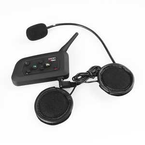 1 cái xinowy V4 Pro giá bán buôn xe máy Mũ bảo hiểm <span class=keywords><strong>Bluetooth</strong></span> Intercom 1200m 4 Rider intercom tai nghe - Product Image 1