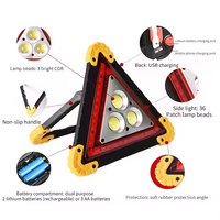 Lampe de travail triangulaire COB rechargeable par USB, étanche IPX4, portable, multifonction, LED, lumière d'avertissement de sécurité routière d'urgence pour véhicule
