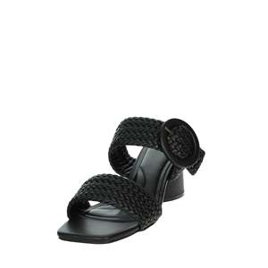 Sandali con Tacco da Donna Laura Biagiotti, Neri con Cinturino Intrecciato e Tacco Largo - Product Image 6