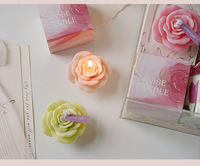 Rosenkerze, Valentinstagsgeschenk, Aromatherapie-Kerze Souvenir, Praktisches Kleines Geschenk, Valentinstag Blumenförmig