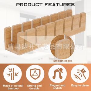Wooden Baseball Cap Storage Rack Multi Compartment <b>Hat</b> Organizer Desktop <b>Standing</b> Type For Wardrobe Sun <b>Hat</b> Display - Product Image 5