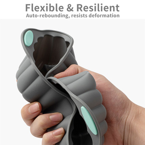 4 khuôn làm bánh silicon chống dính, dụng cụ làm bánh, khuôn nướng bánh thạch dễ dàng, hình hoa, dùng làm bánh ngọt - Product Image 4