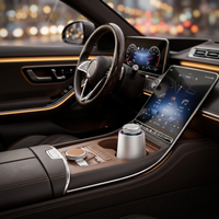 Diffuseur d'arômes de voiture sans eau en alliage d'aluminium de luxe, rechargeable, portable, commandé par application, écologique, coffret cadeau pour voiture
