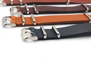 คุณภาพสูง 18 มม.20 มม.22 มม.Retro ของแท้ลูกวัว<span class=keywords><strong>หนัง</strong></span>นาฬิกา <span class=keywords><strong>One</strong></span> <span class=keywords><strong>Piece</strong></span> Vintage <span class=keywords><strong>หนัง</strong></span>สายนาฬิกาสร้อยข้อมือ 24 มม. - Product Image 4