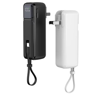 Chargeur mural AC PD22.5W Mini Powerbank 5000Mah avec câble Type C intégré - Product Image 1