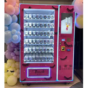 Zhongda Offre Spéciale personnalisé rose presse sur ongles distributeur automatique et beauté distributeur automatique avec écran d'annonces