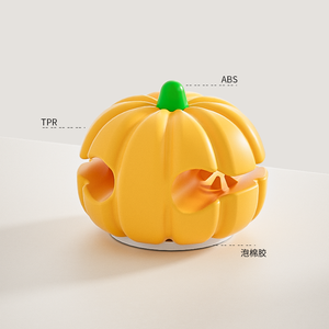 Organizzatore di Cavi a Forma di Zucca in TPR a 2 Canali, Gestione Cavi USB, Portacavi - Product Image 6